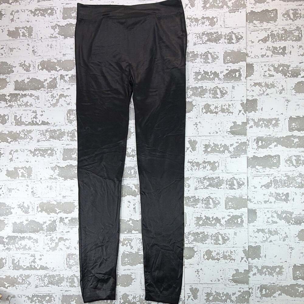 A New Day Women Black Mid Rise Ankle Leggings Stretch Yoga Athleisure Size L